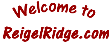 Welcome to Reigelridge.com